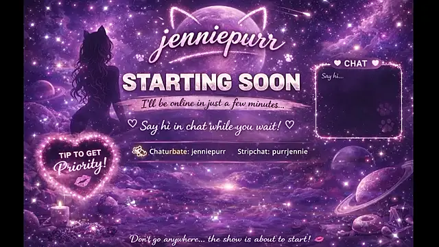 purrjennie online show from 03-30-26, 06:25