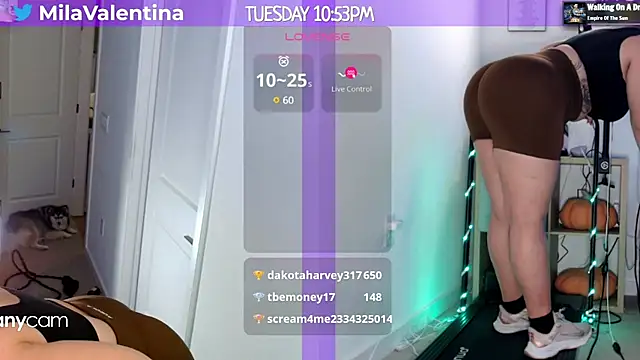 Snapshot of MilaValentina chatting on 01-29-25, 03:54 MilaValentina online show from 01-29-25, 03:54