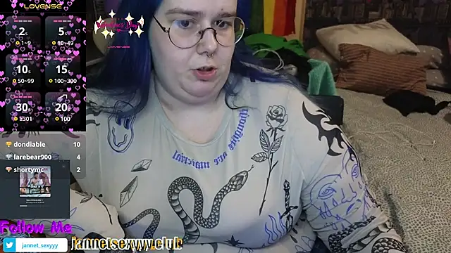 Snapshot of JannetPie chatting on 02-19-25, 11:46 JannetPie online show from 02-19-25, 11:46