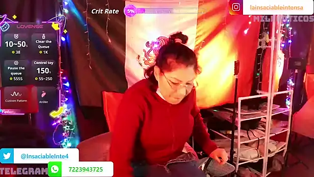 Snapshot of LaInsaciableIntensa chatting on 11-30-25, 11:09 LaInsaciableIntensa online show from 11-30-25, 11:09