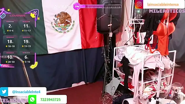 Snapshot of LaInsaciableIntensa chatting on 02-14-26, 02:19 LaInsaciableIntensa online show from 02-14-26, 02:19