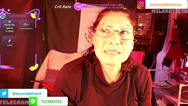 Snapshot of LaInsaciableIntensa chatting on 06-08-26, 01:39 LaInsaciableIntensa online show from 06-08-26, 01:39
