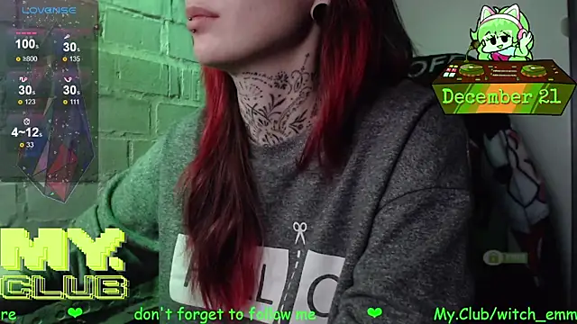 Witch Emma online show from 12-21-25, 08:21