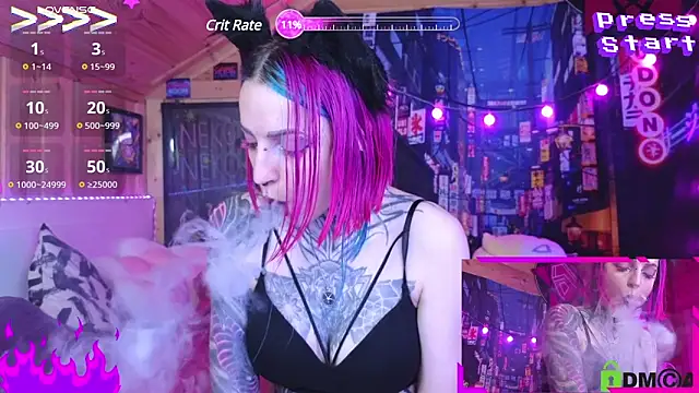 Snapshot of NekoCyber chatting on 12-02-24, 08:09 NekoCyber online show from 12-02-24, 08:09