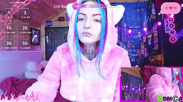 Snapshot of NekoCyber chatting on 12-28-24, 03:58 NekoCyber online show from 12-28-24, 03:58