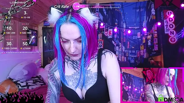 Snapshot of NekoCyber chatting on 02-13-25, 05:37 NekoCyber online show from 02-13-25, 05:37