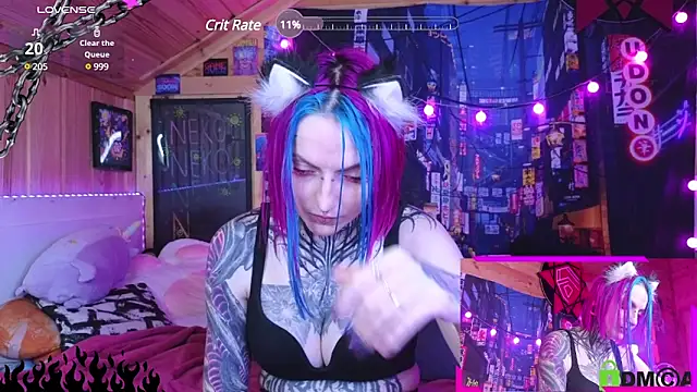 Snapshot of NekoCyber chatting on 02-13-25, 08:38 NekoCyber online show from 02-13-25, 08:38