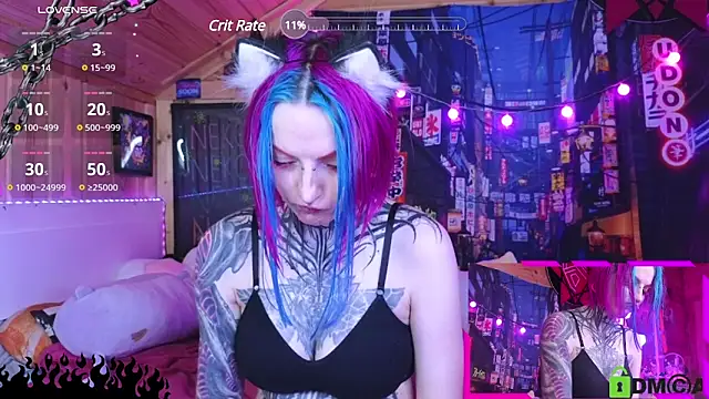 Snapshot of NekoCyber chatting on 02-15-25, 08:11 NekoCyber online show from 02-15-25, 08:11