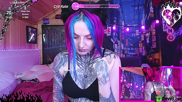 Snapshot of NekoCyber chatting on 02-22-25, 05:23 NekoCyber online show from 02-22-25, 05:23