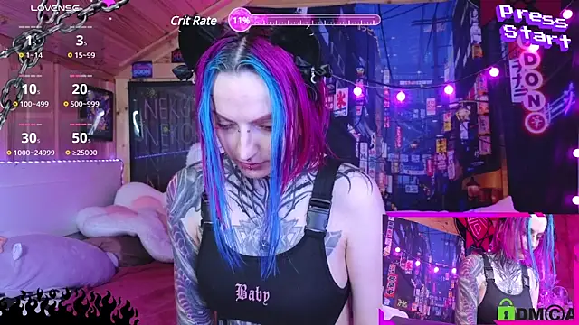 Snapshot of NekoCyber chatting on 03-10-25, 05:11 NekoCyber online show from 03-10-25, 05:11