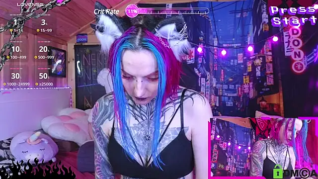 Snapshot of NekoCyber chatting on 03-14-25, 05:16 NekoCyber online show from 03-14-25, 05:16