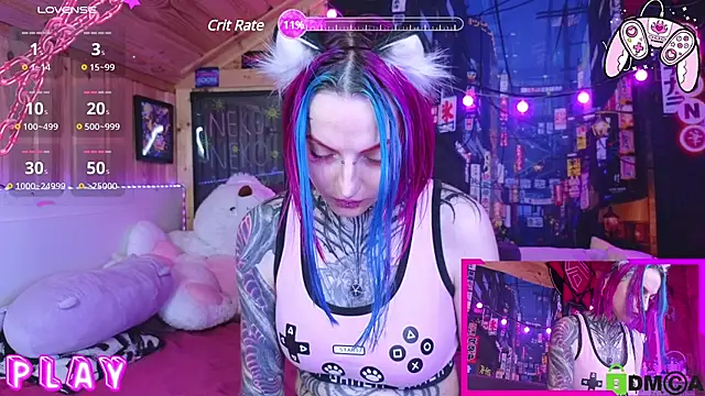 Snapshot of NekoCyber chatting on 03-20-25, 05:13 NekoCyber online show from 03-20-25, 05:13