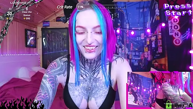 Snapshot of NekoCyber chatting on 03-23-25, 05:00 NekoCyber online show from 03-23-25, 05:00