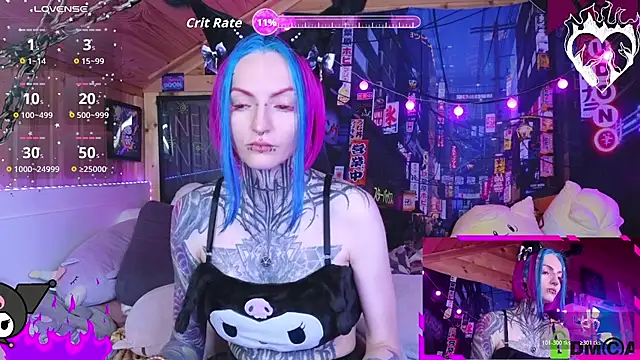 Snapshot of NekoCyber chatting on 10-25-25, 05:04 NekoCyber online show from 10-25-25, 05:04