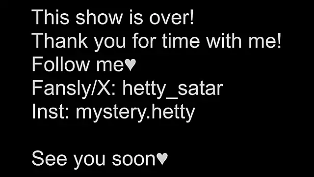 Hetty satar online show from 03-16-25, 01:07